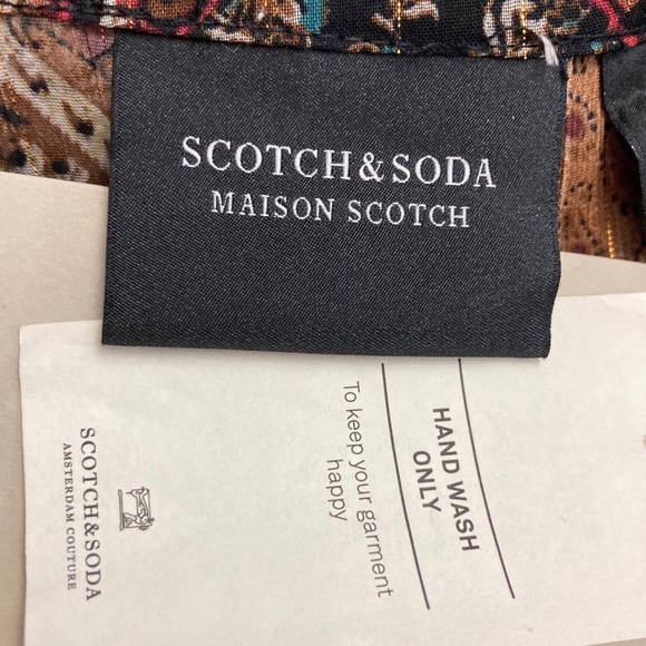 Scotch and Soda Long Sleeve Sheer Print Dress Size Medium‎ - Picture 5 of 7